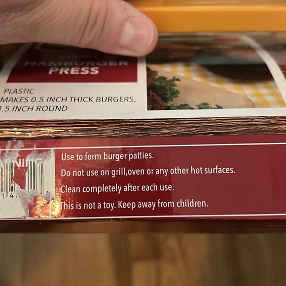 NWT Hamburger Press Make Perfect Formed 0.5" Thick 4.5" Round Midwest Grill - Picture 4 of 6